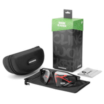Cycling clothing – UV400 photochromic cycling glasses with case SP216BK - Carlat