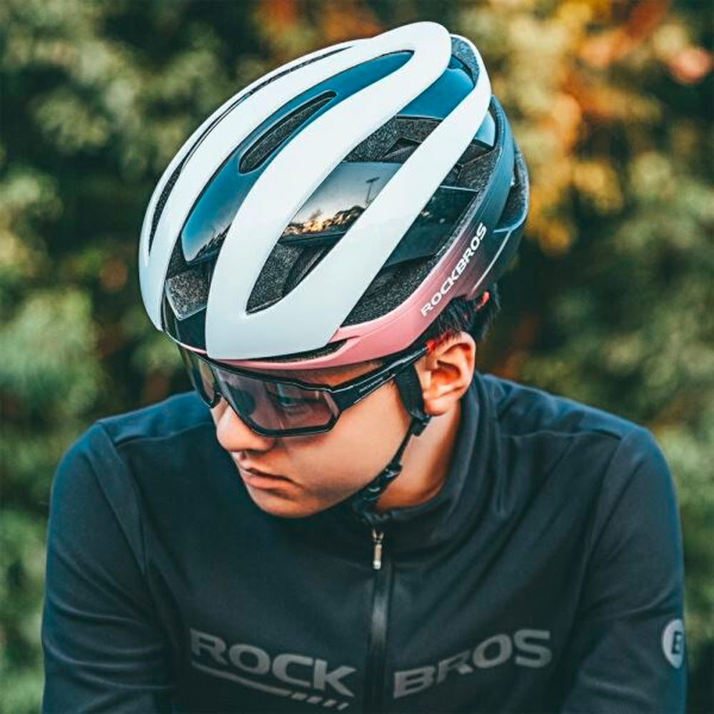 Cycling clothing – Universal adjustable bicycle helmet, size L, blue - Carlat