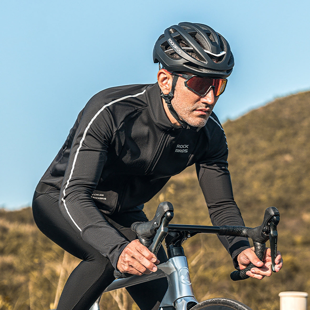 Cycling clothing – Warm autumn/winter XL long-sleeved cycling jersey - Carlat