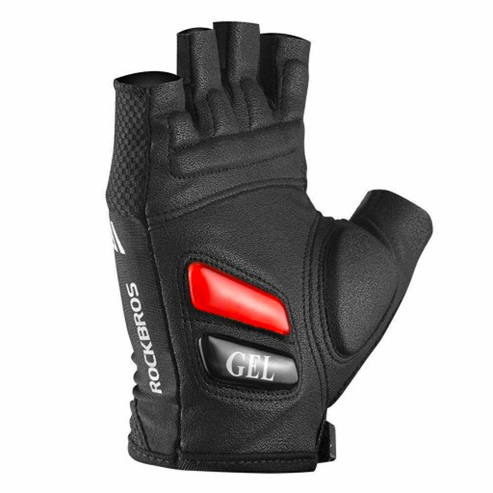 Cycling gloves with gel inserts, size XL, black - Carlat