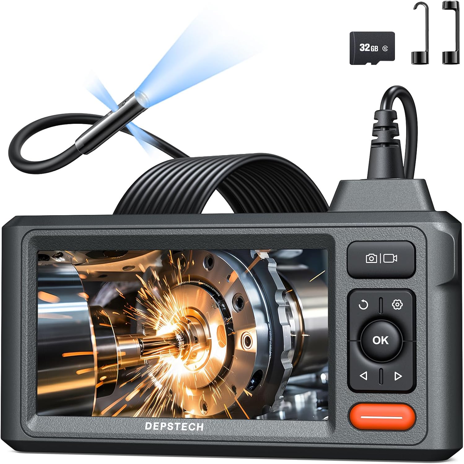 DEPSTECH DS620 Triple Lens Endoscope with Light - Carlat