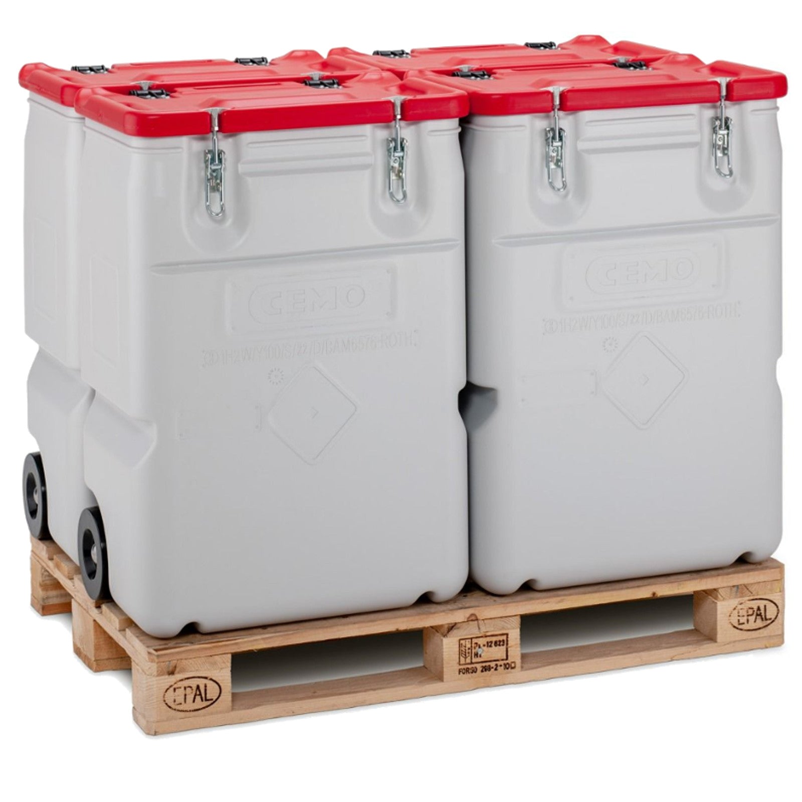 Dangerous waste container MOBIL BOX 170L - red - Carlat