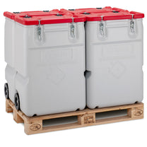 Dangerous waste container MOBIL BOX 170L - red - Carlat
