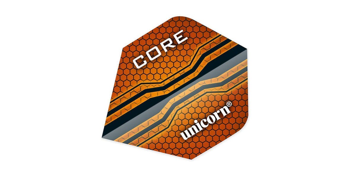 Darts flights UNICORN Core 75 Orange - Carlat