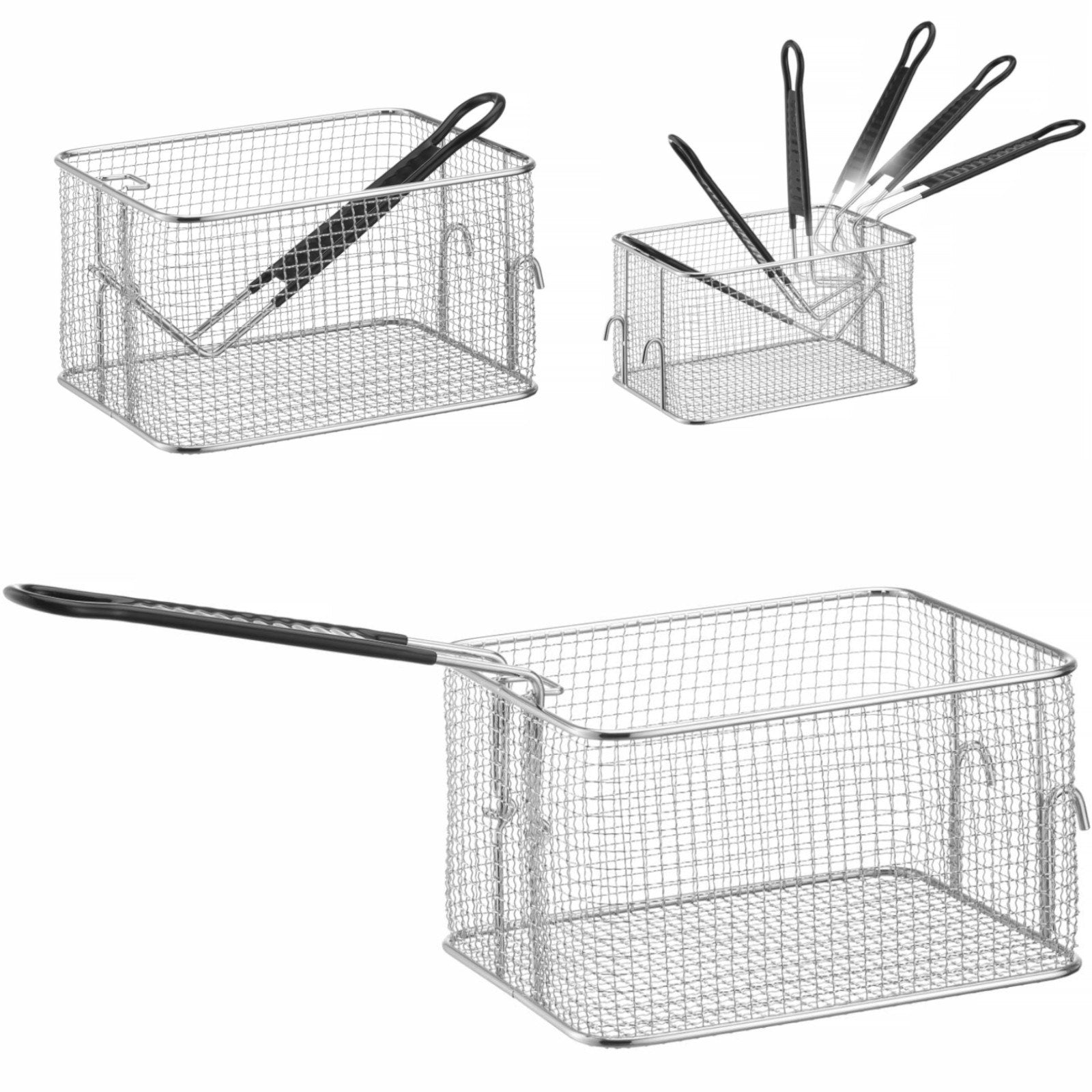 Deep Fryer Accessories – Basket for electric fryer with handle - Carlat