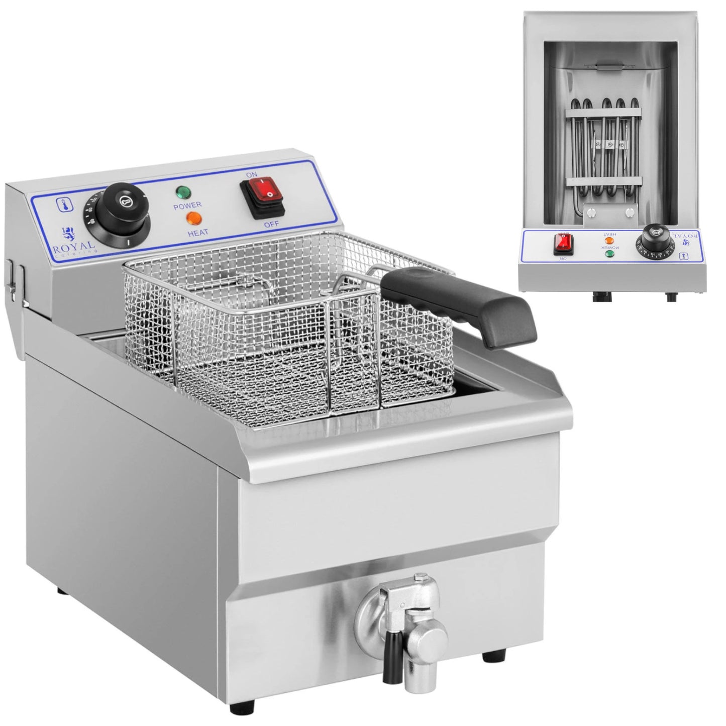 Deep Fryers – Adjustable electric catering fryer - 10 l - Carlat