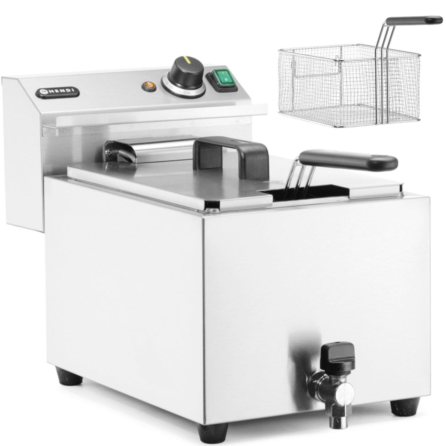 Deep Fryers – Adjustable electric fryer with drain tap 400 - Carlat