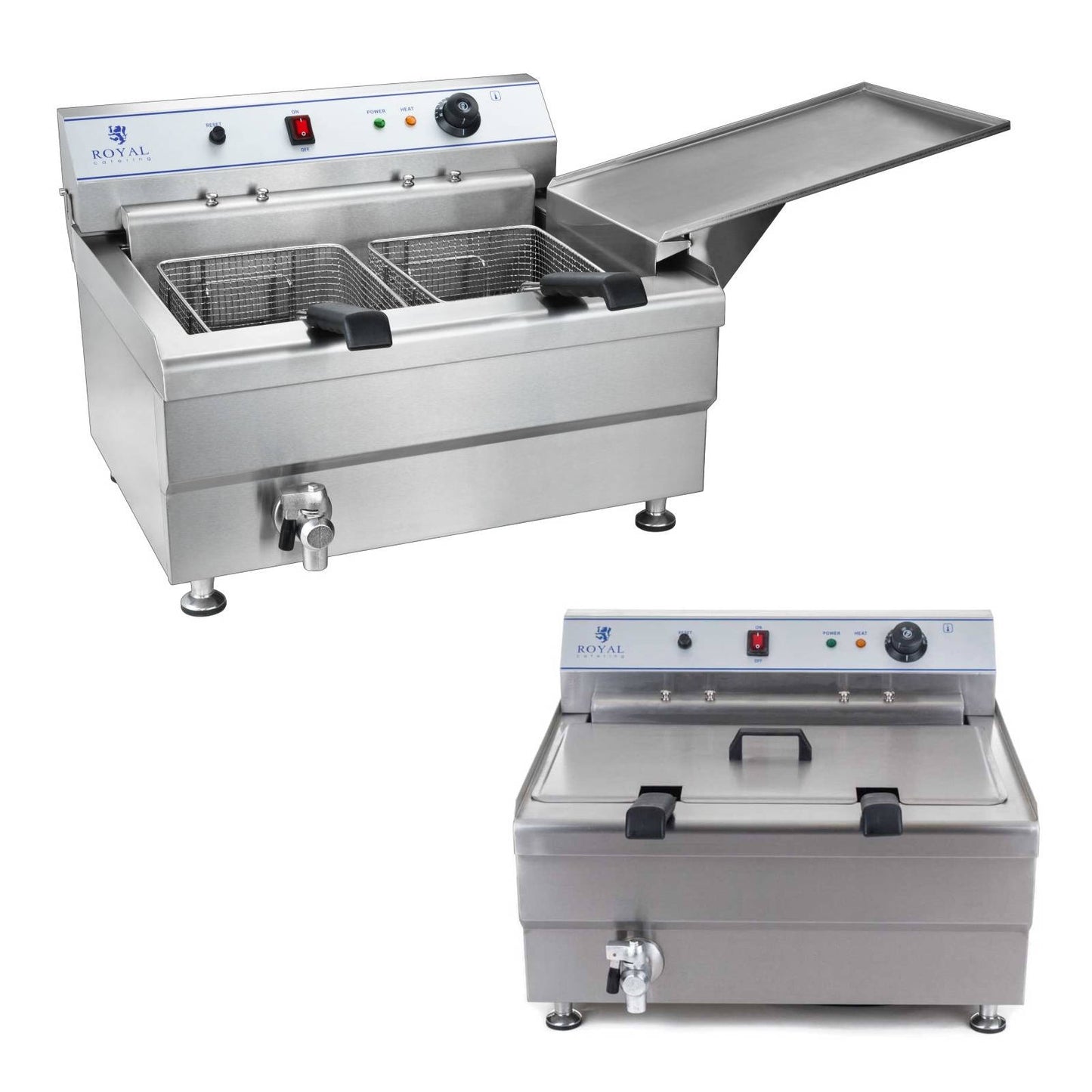 Deep Fryers – Donut or fish fryer with shelf, TWO - Carlat