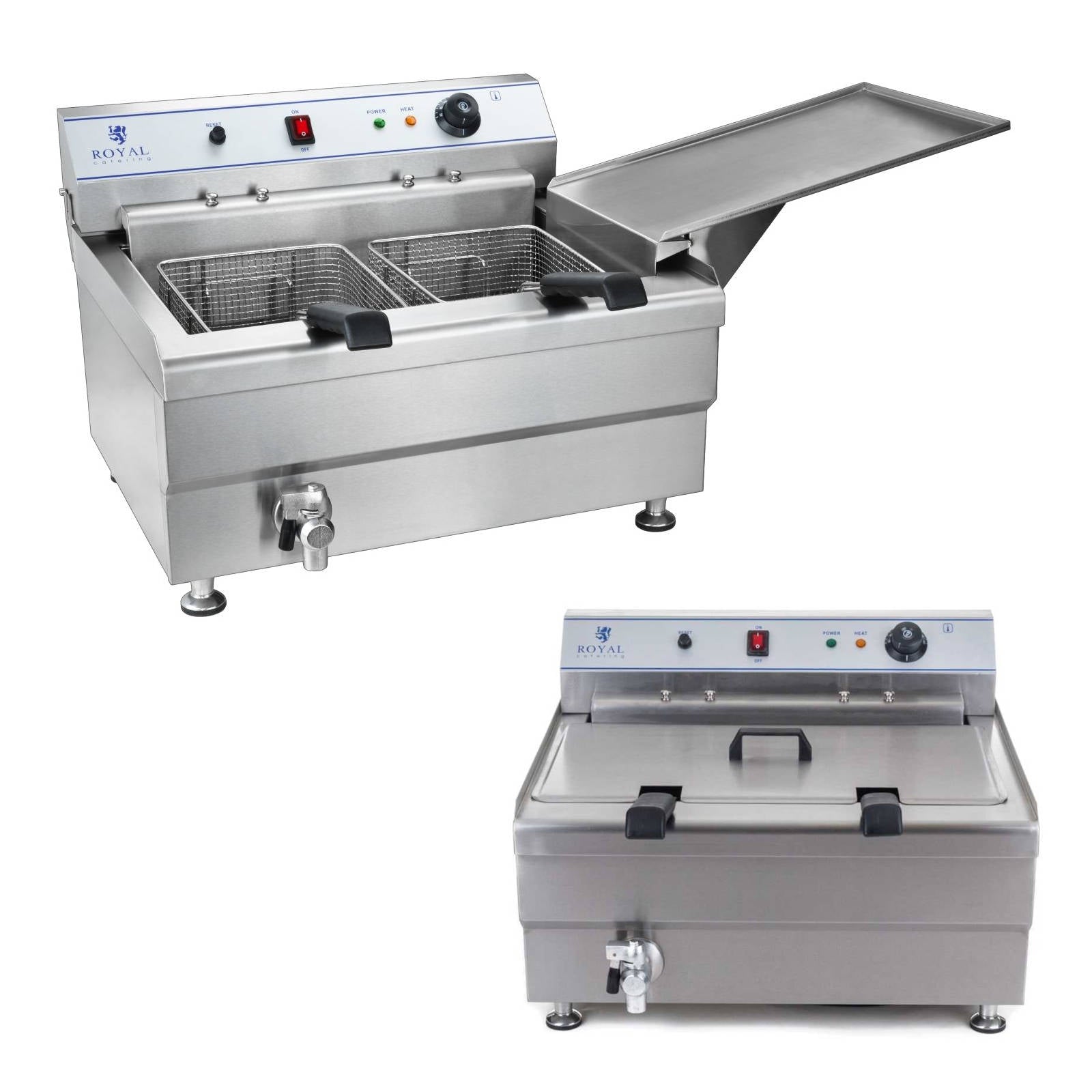 Deep Fryers – Donut or fish fryer with shelf, TWO - Carlat