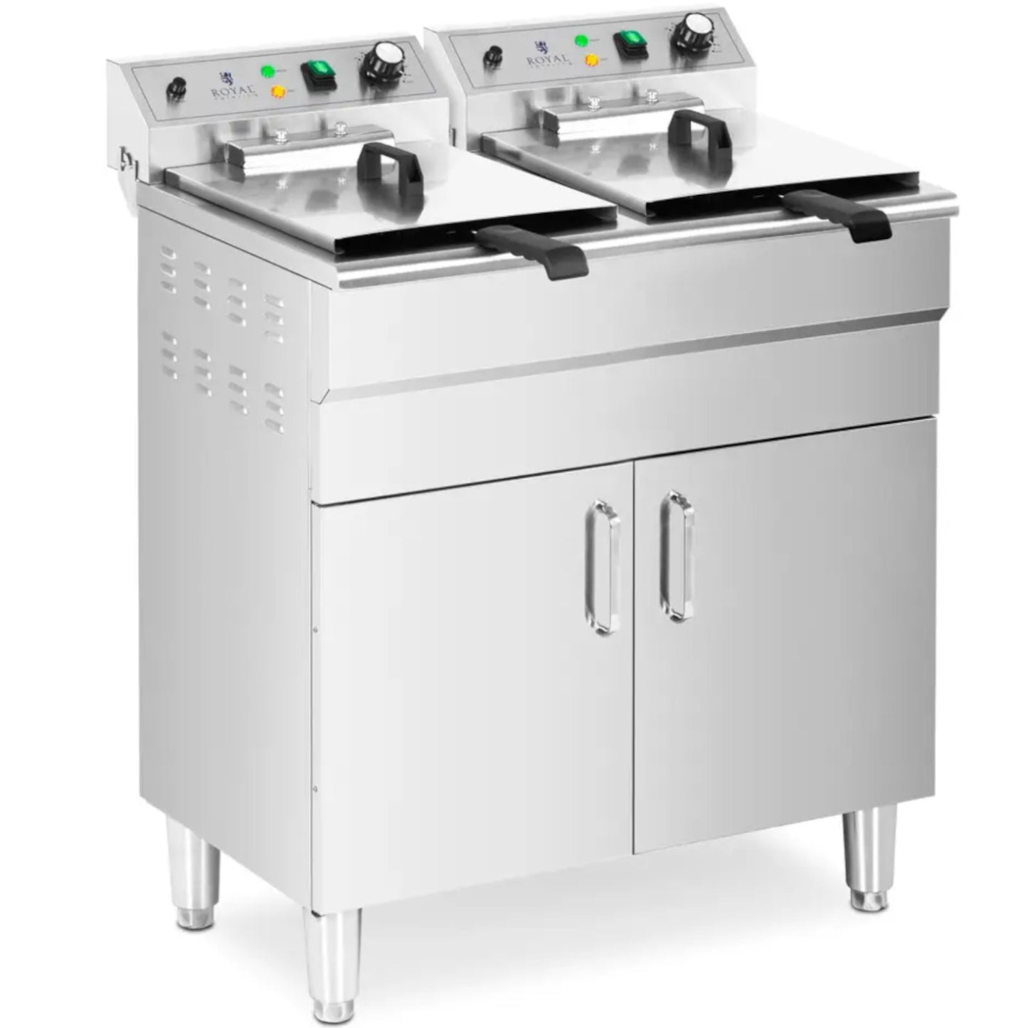 Deep Fryers – Double free-standing electric fryer with cabinet 400 - Carlat