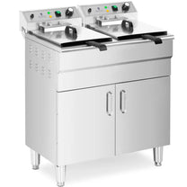 Deep Fryers – Double free-standing electric fryer with cabinet 400 - Carlat