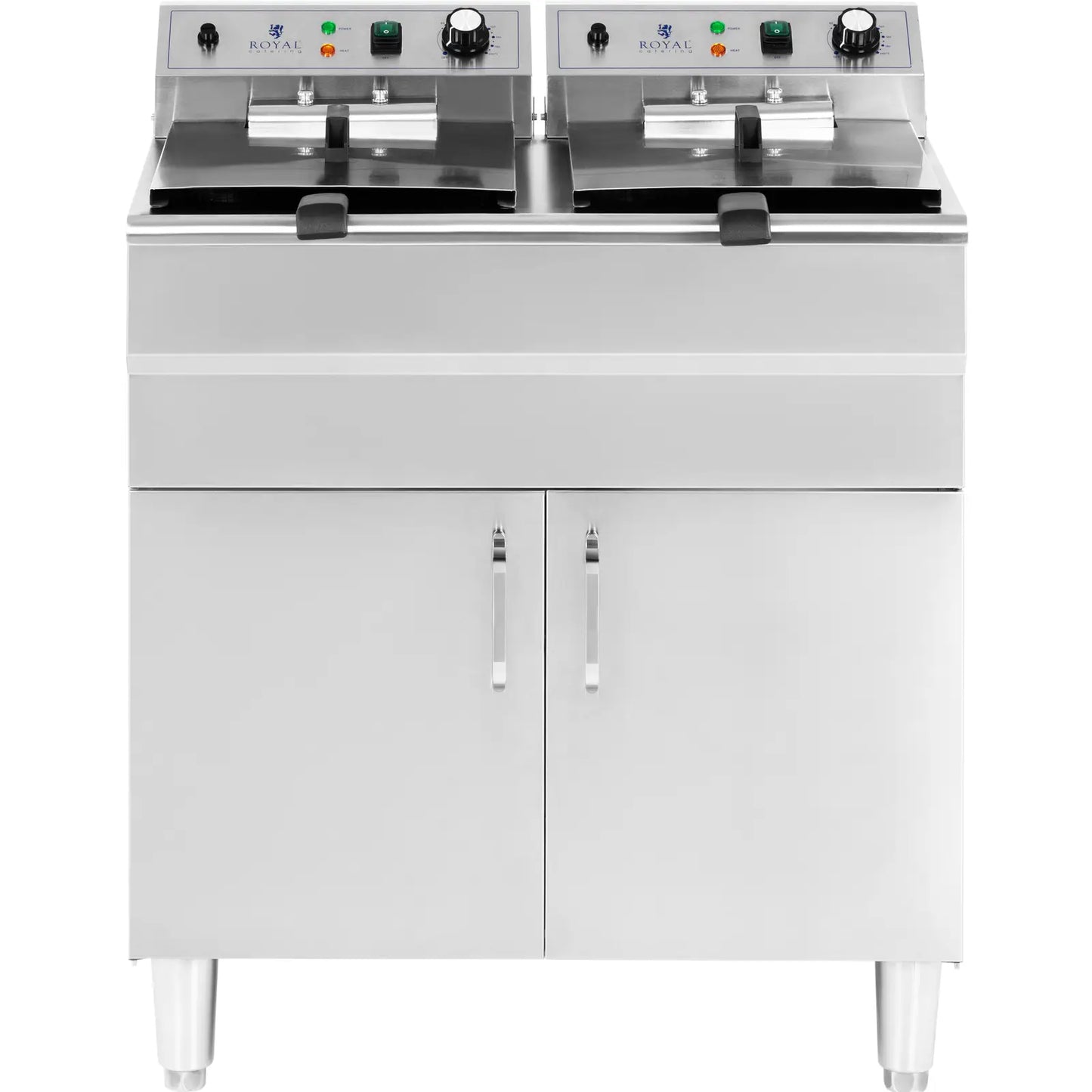 Deep Fryers – Double free-standing electric fryer with cabinet 400 - Carlat