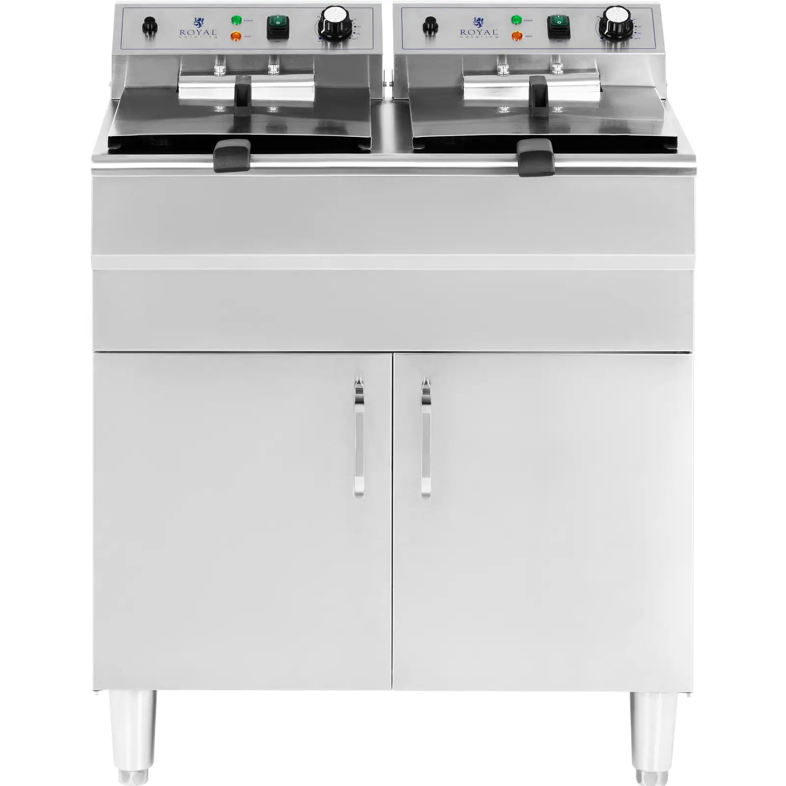 Deep Fryers – Double free-standing electric fryer with cabinet 400 - Carlat