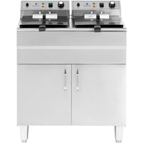 Deep Fryers – Double free-standing electric fryer with cabinet 400 - Carlat