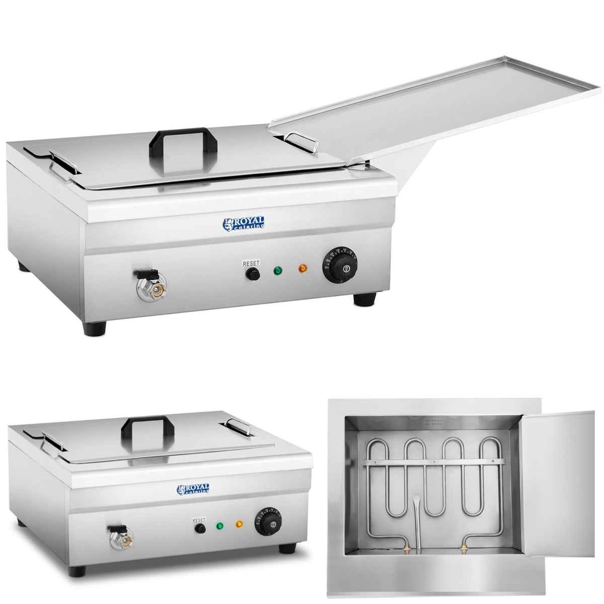 Deep Fryers – Fish donut fryer with drip tray 3200W - Carlat