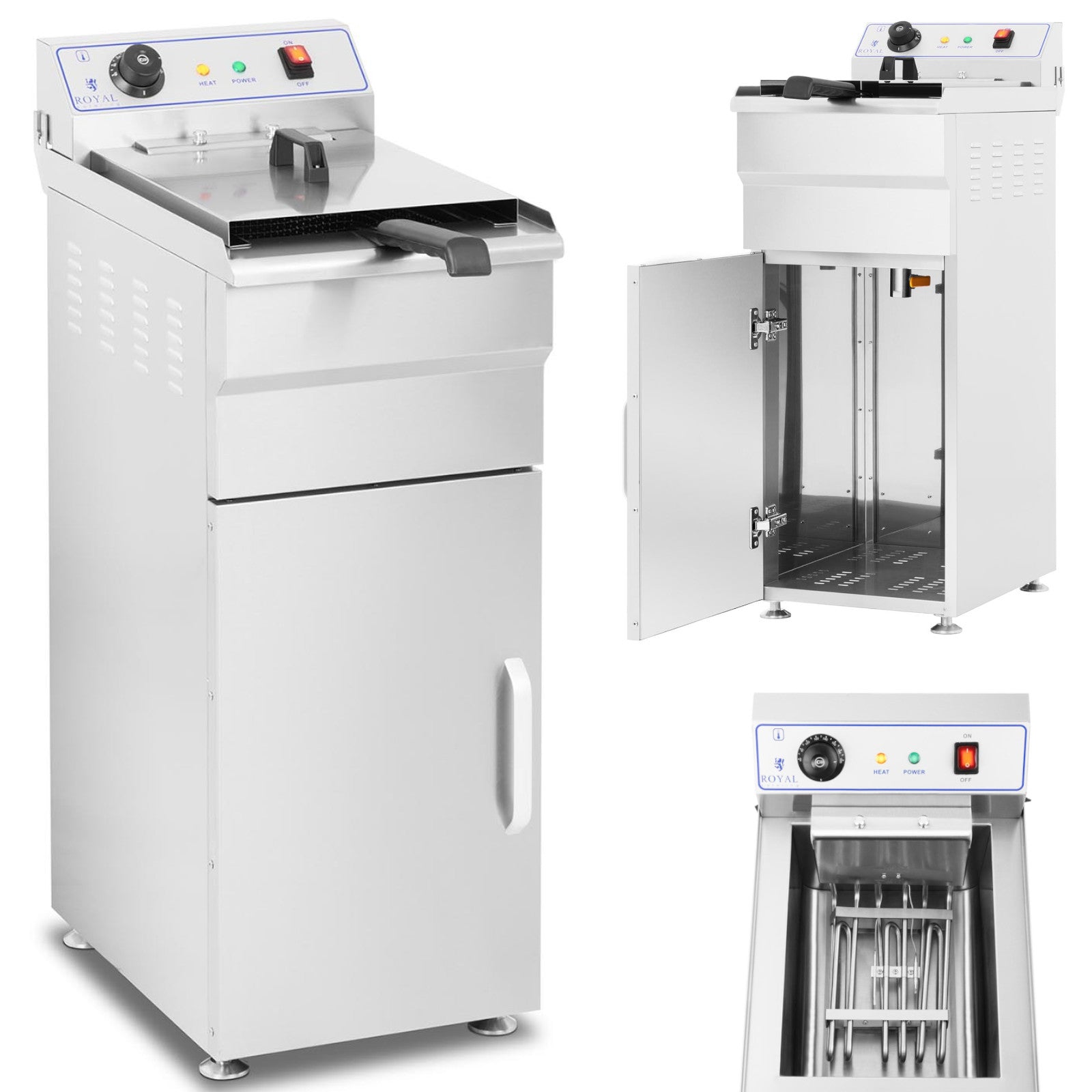 Deep Fryers – Free-standing electric fryer on a cabinet, 400V - Carlat