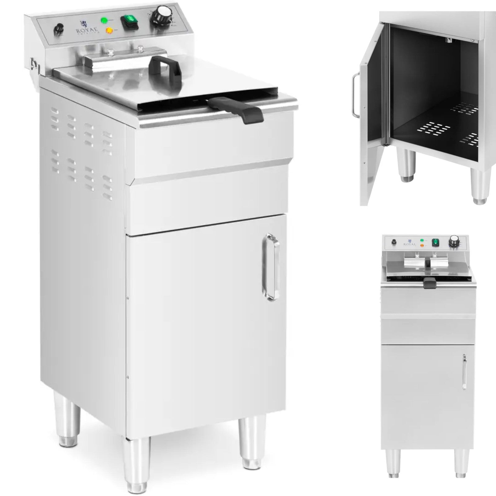 Deep Fryers – Free-standing electric fryer with cabinet 400 V - Carlat