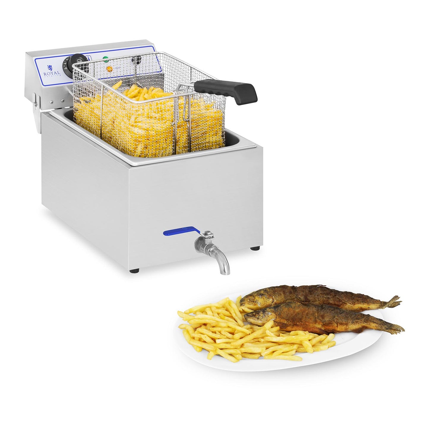Deep Fryers – Professional fish fryer with tap 3000W 17L - Carlat