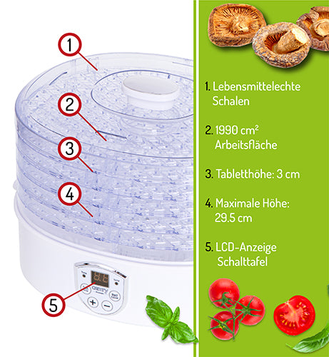 CAMRY Dehydrators for – CR 6659 Dehydrator for Mushrooms, Herbs, and Food – image 12