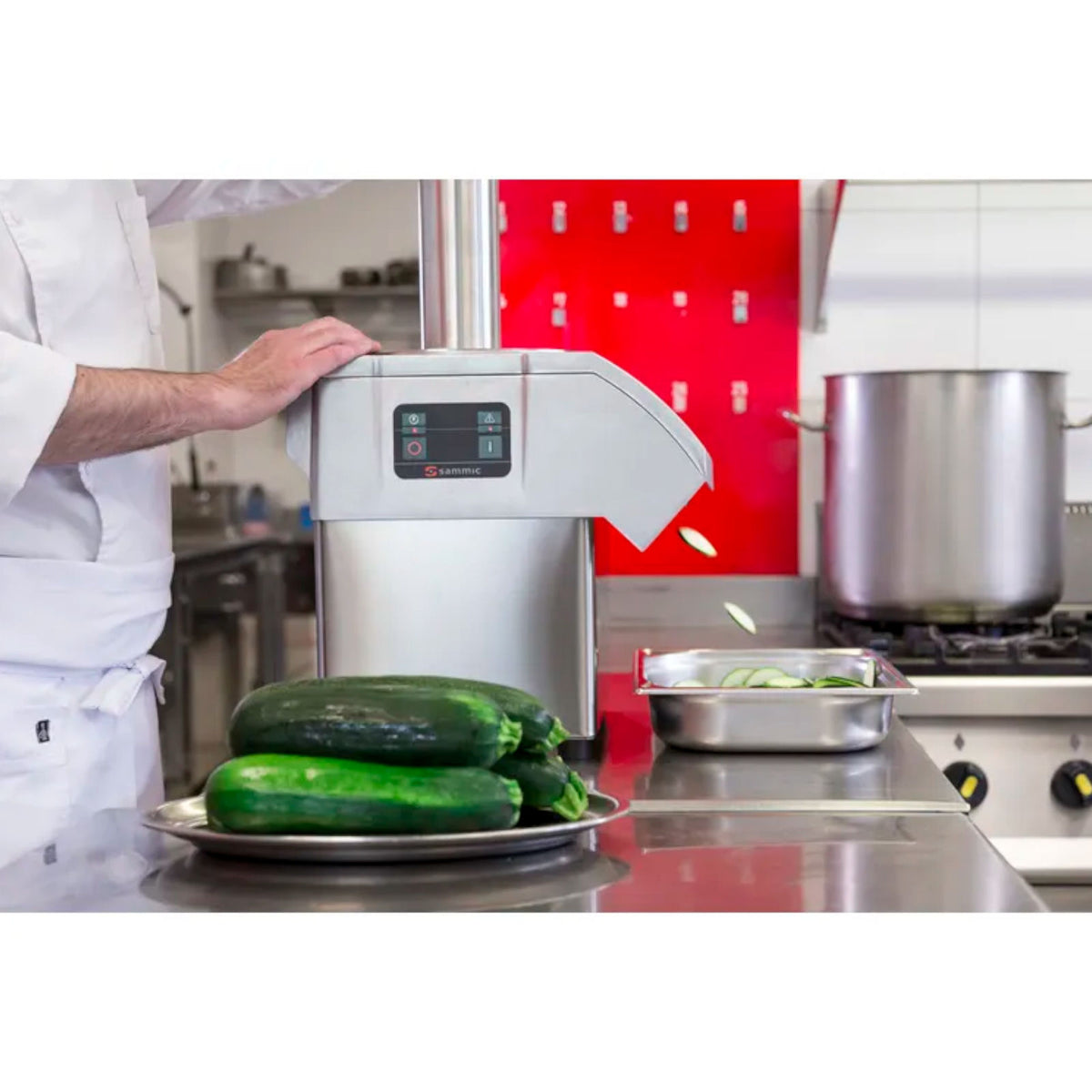 Deli Slicers – Electric vegetable slicer with graphic panel 5 - Carlat