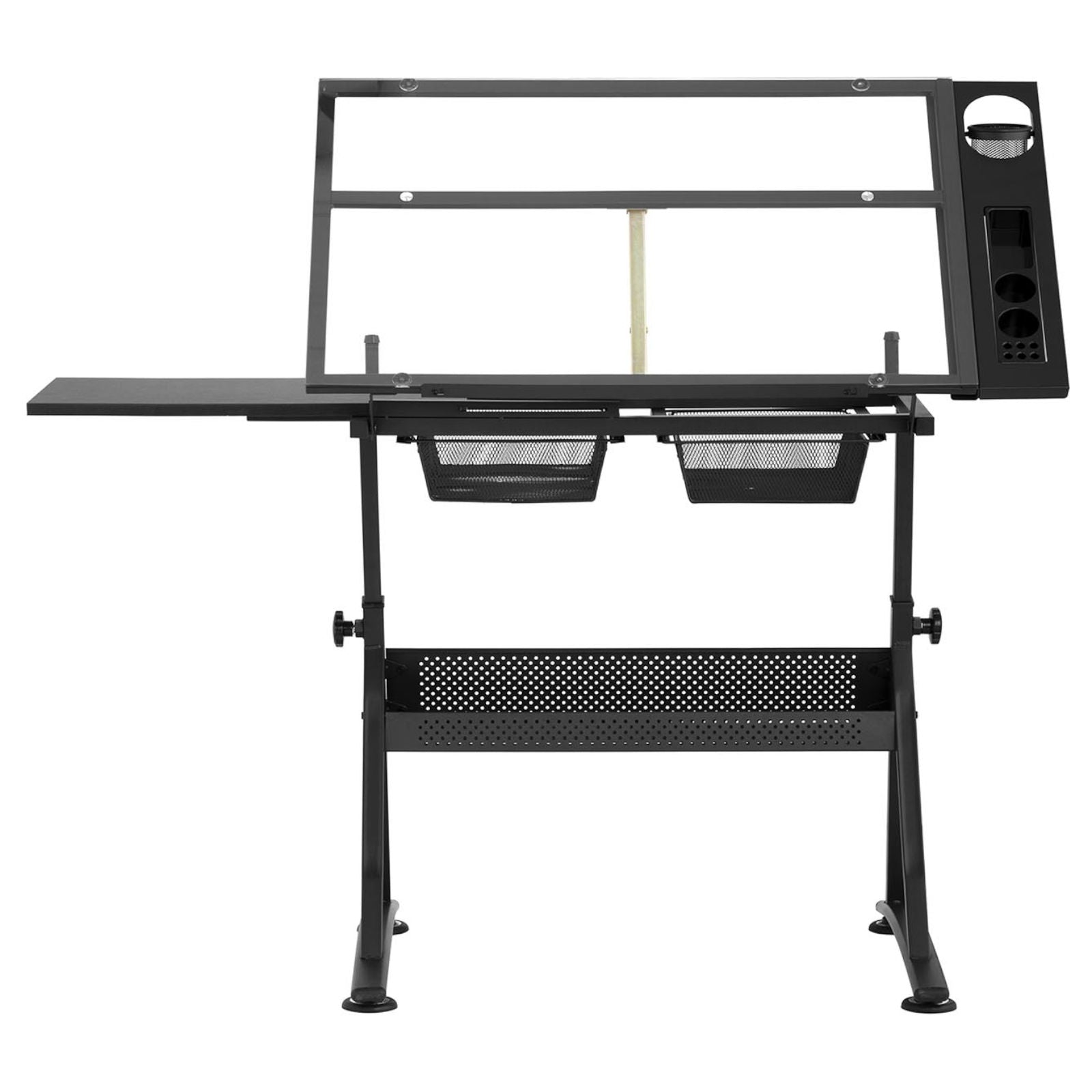 Desktop Computers – Desk, glass drawing table with drawers for - Carlat