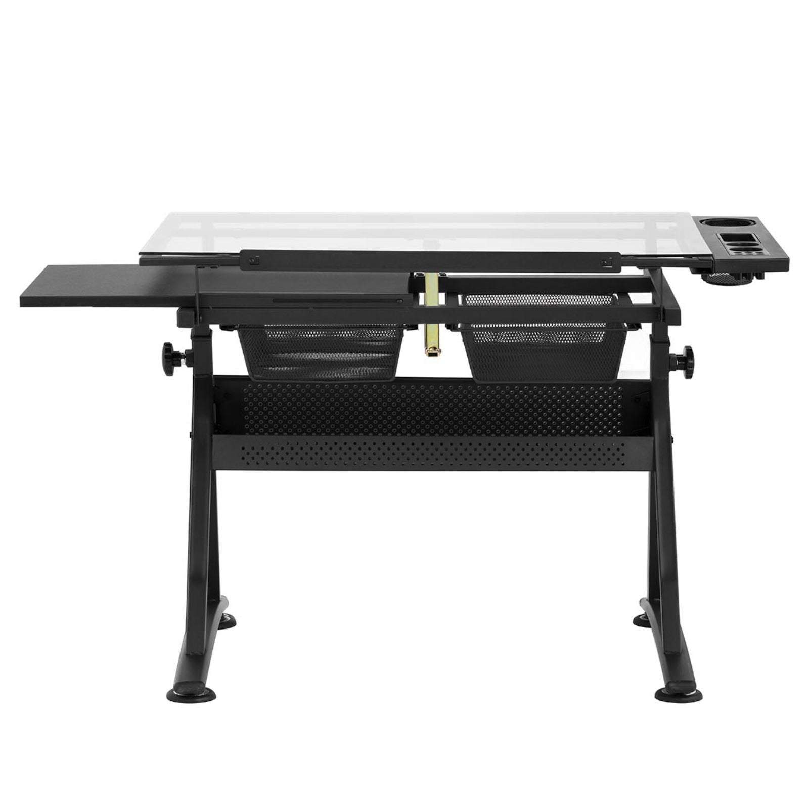 Desktop Computers – Desk, glass drawing table with drawers for - Carlat