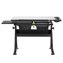 Desktop Computers – Desk, glass drawing table with drawers for - Carlat
