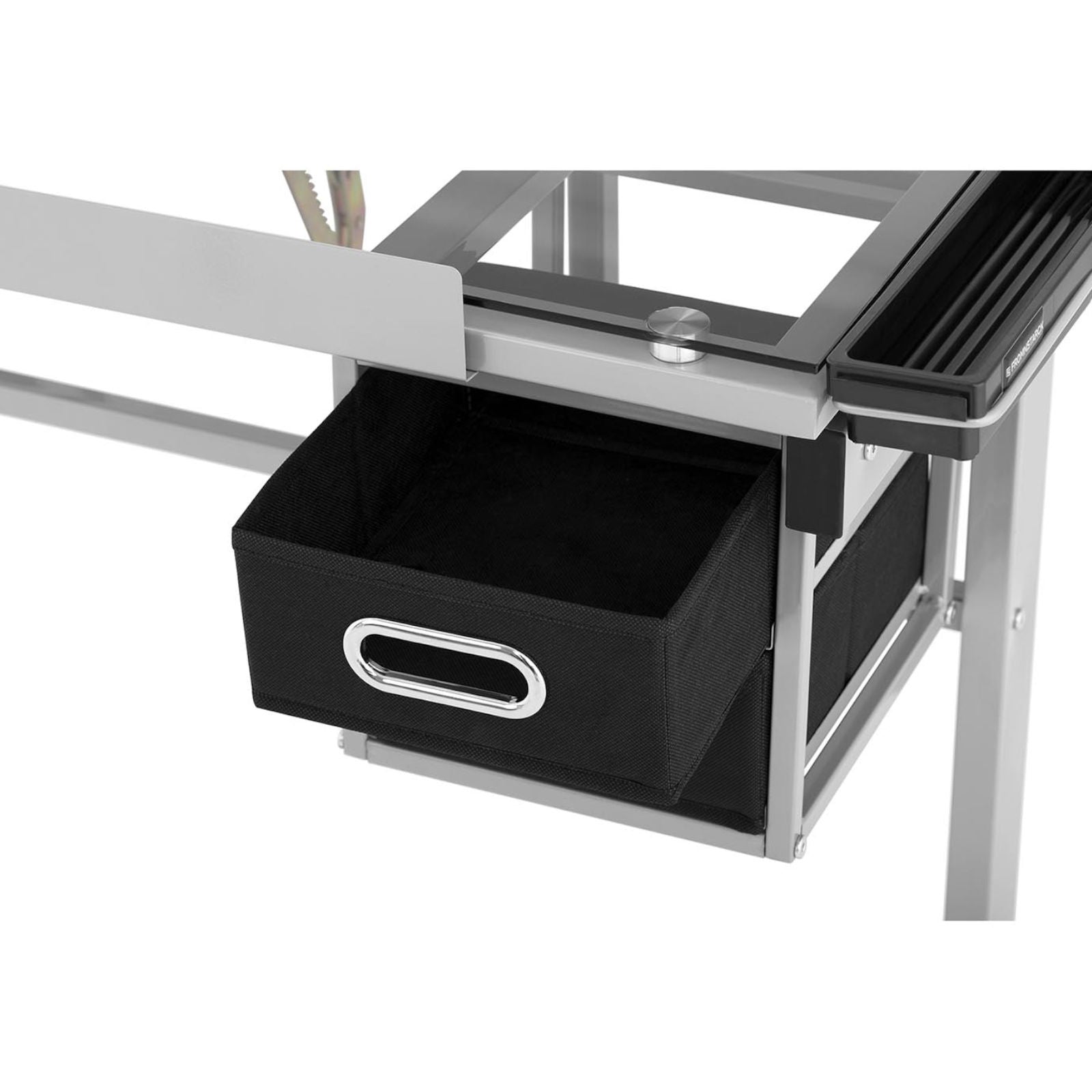 Desktop Computers – Desk, mobile glass drawing table with drawers - Carlat
