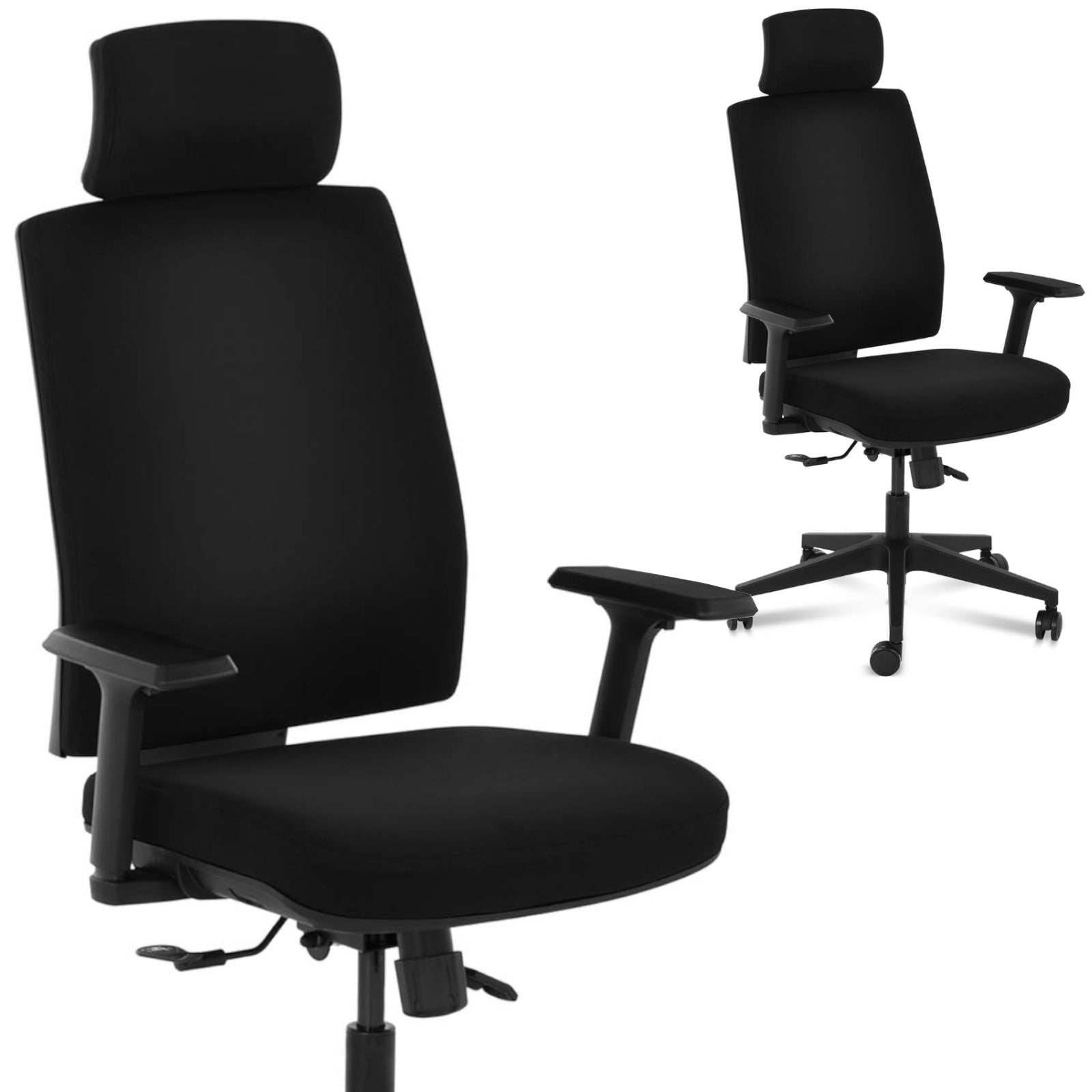 Dining Chairs – Chair, ergonomic swivel office chair with headrest, - Carlat