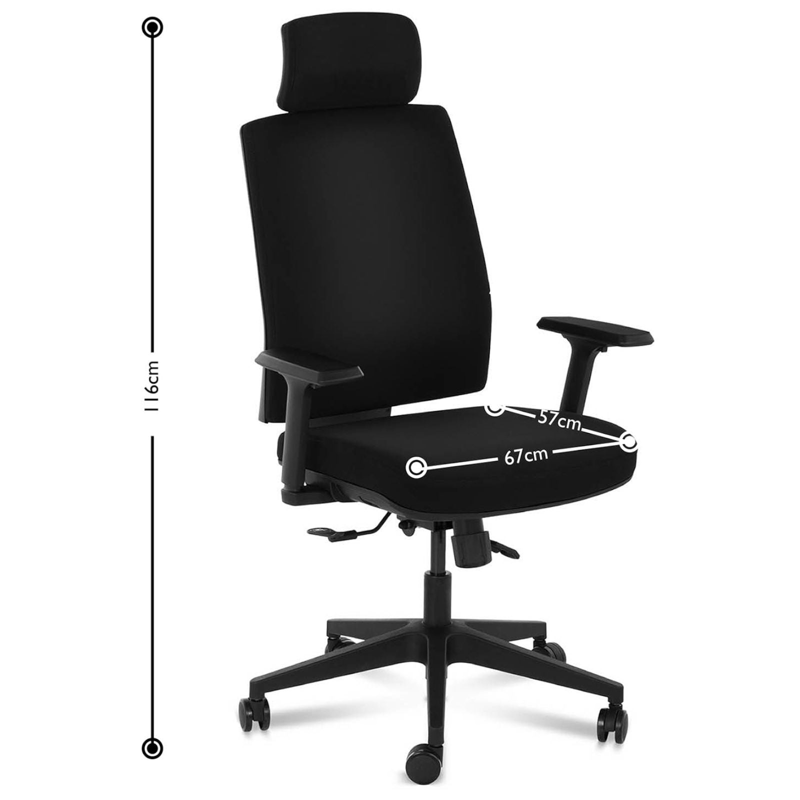 Dining Chairs – Chair, ergonomic swivel office chair with headrest, - Carlat