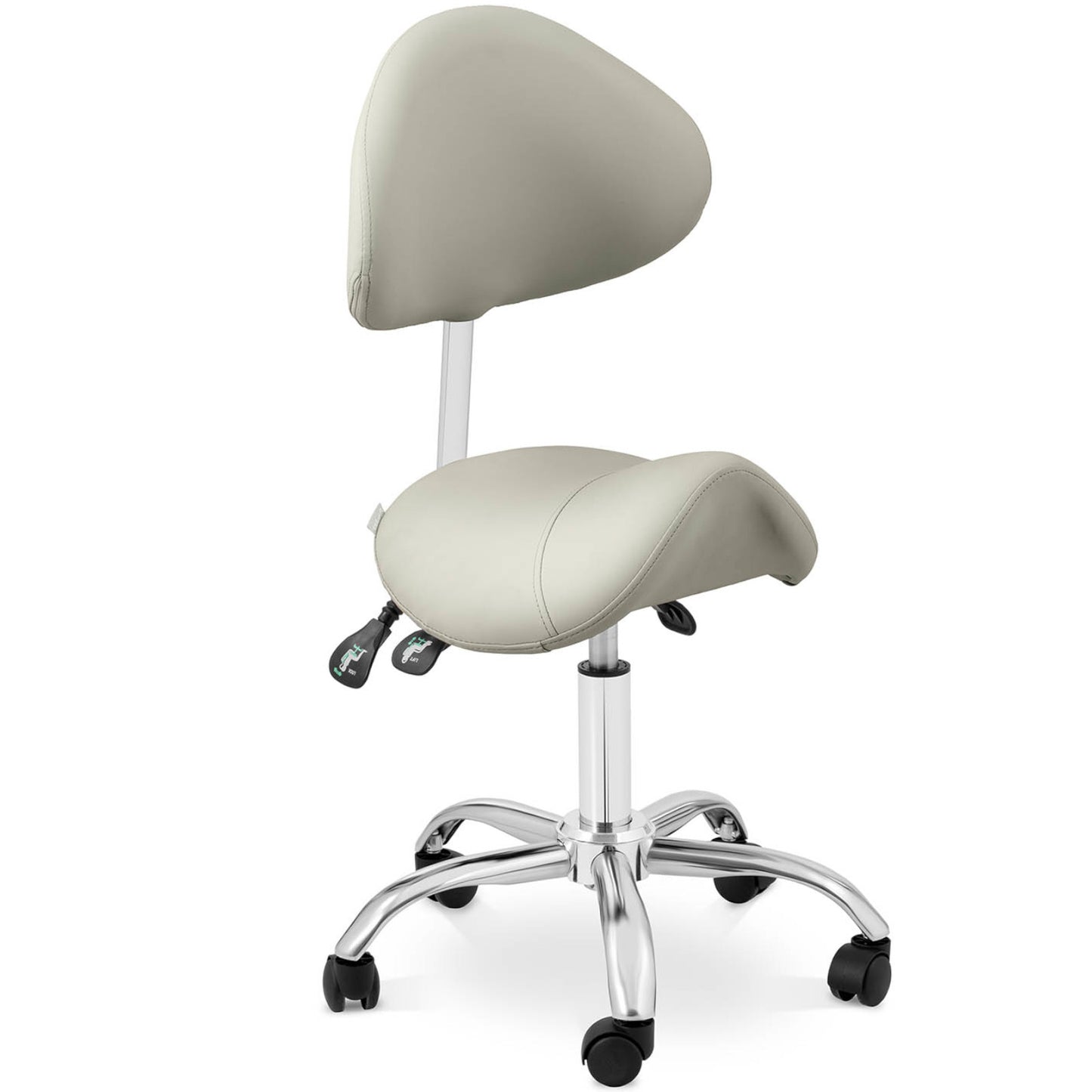 Dining Chairs – MANNHEIM GRAY beauty saddle chair with swivel - Carlat