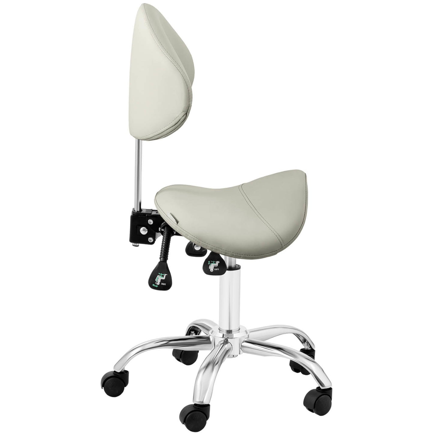 Dining Chairs – MANNHEIM GRAY beauty saddle chair with swivel - Carlat
