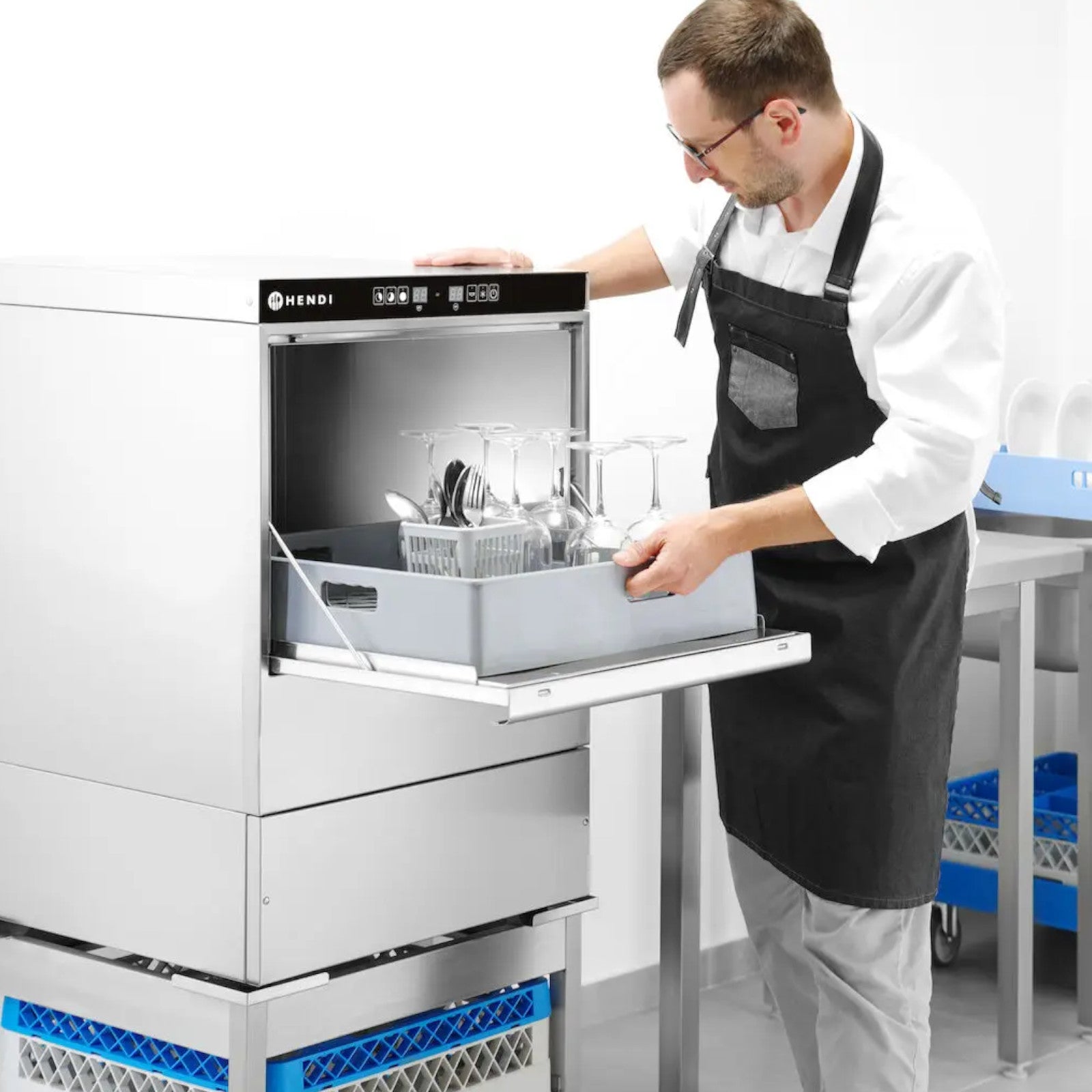 Dishwashers – Bar dishwasher + dispenser + pump basket 50x50cm - Carlat