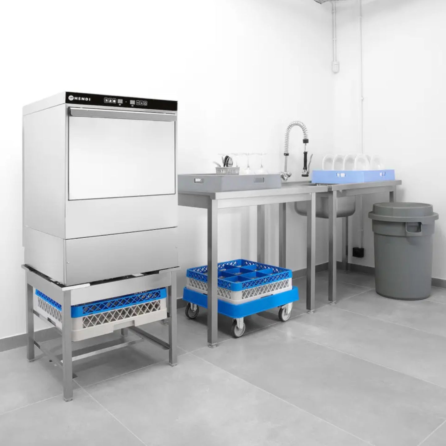 Dishwashers – Bar dishwasher + dispenser + pump basket 50x50cm - Carlat