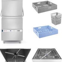 Dishwashers – Hood dishwasher, fast and economical, basket 50x50cm, 400V - Carlat