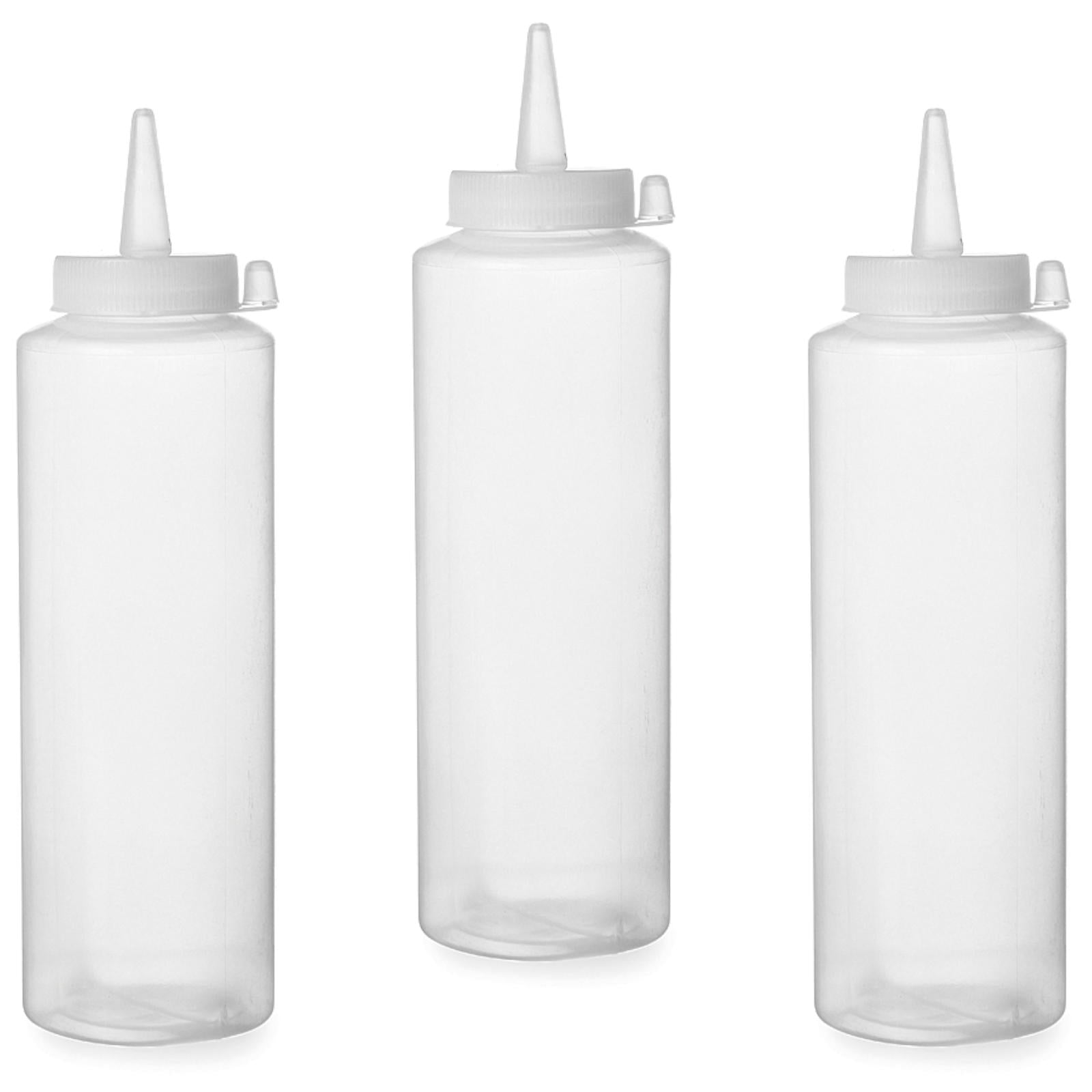Dispenser bottle for cold sauces set of 3pcs - transparent 0.35L - HENDI 557853 - Carlat