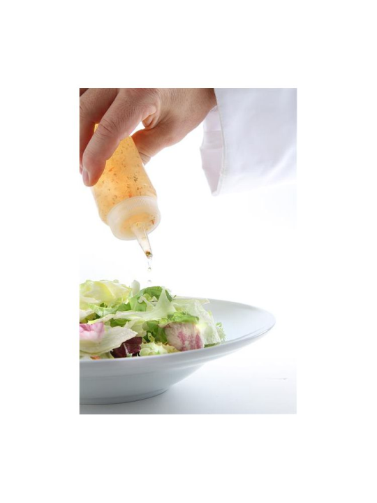 Dispenser container for cold sauces 0.35l. transparent - Hendi 557822 - Carlat