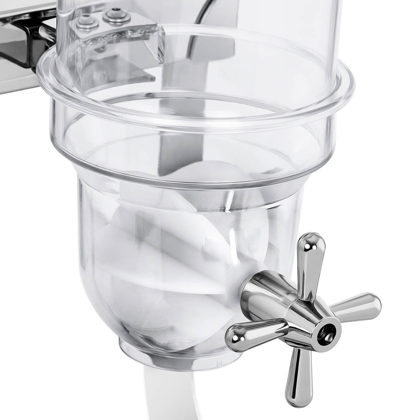 Dispenser for rice cereal candy transparent triple 10.5 l - Carlat