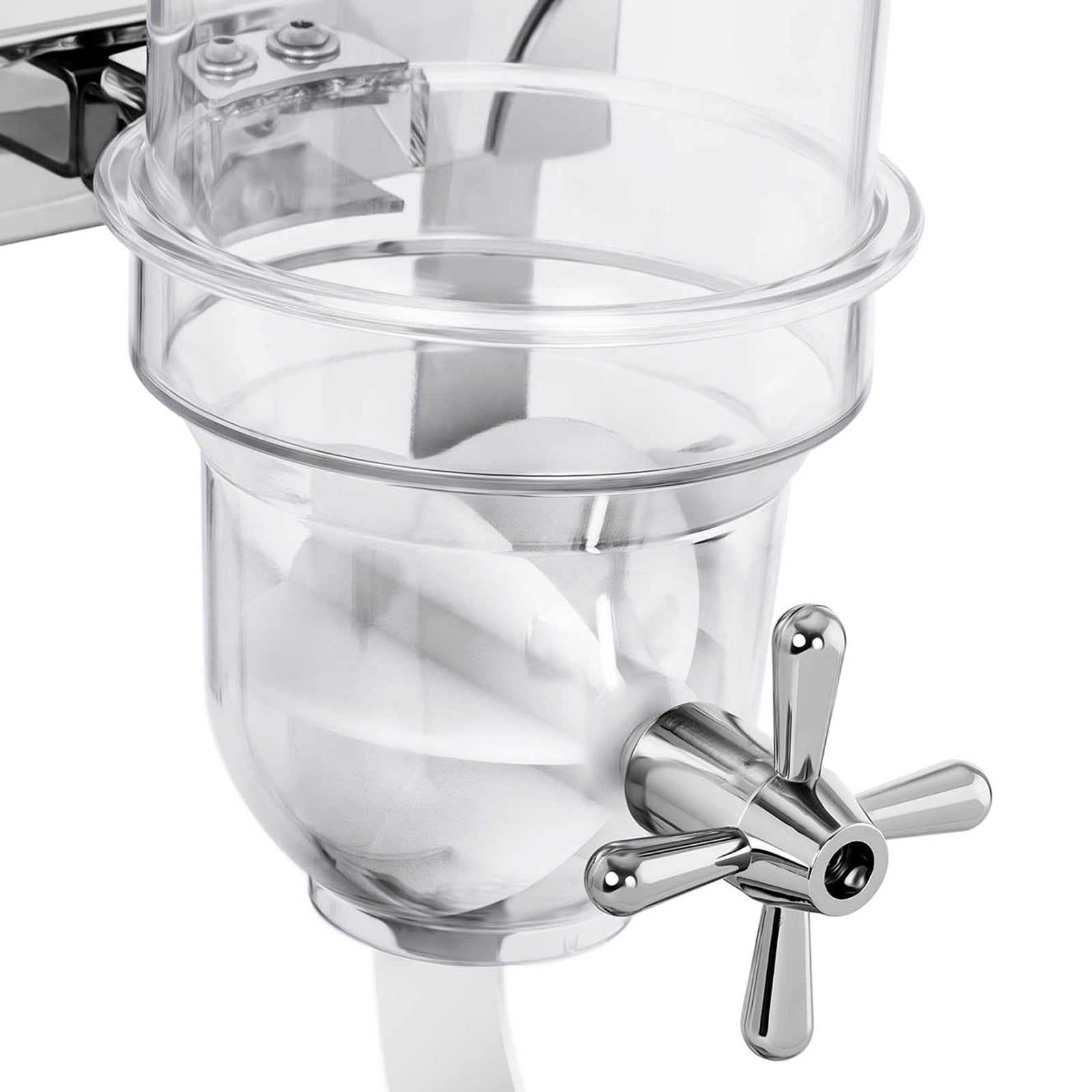 Dispenser for rice cereal candy transparent triple 10.5 l - Carlat
