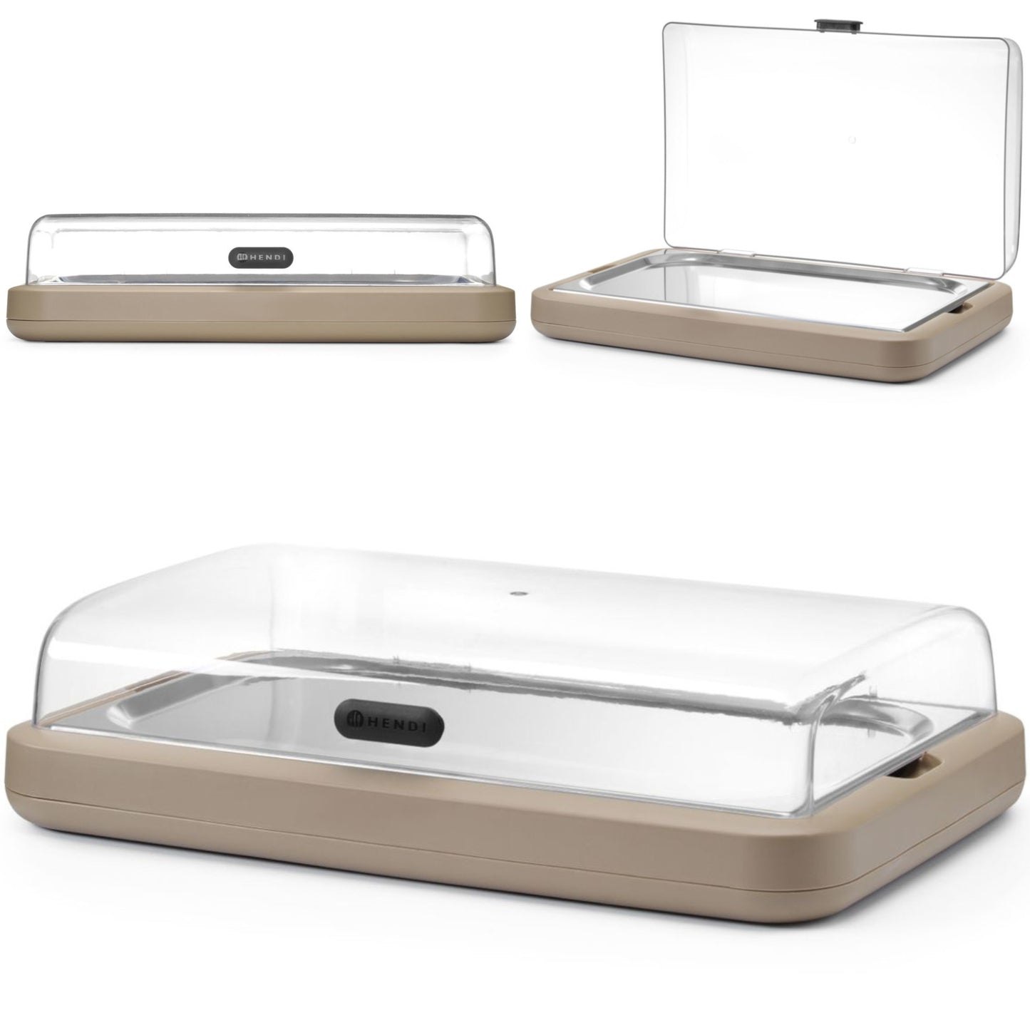 Display cabinet with UNIQ GN 1/1 cooling insert - beige - Carlat