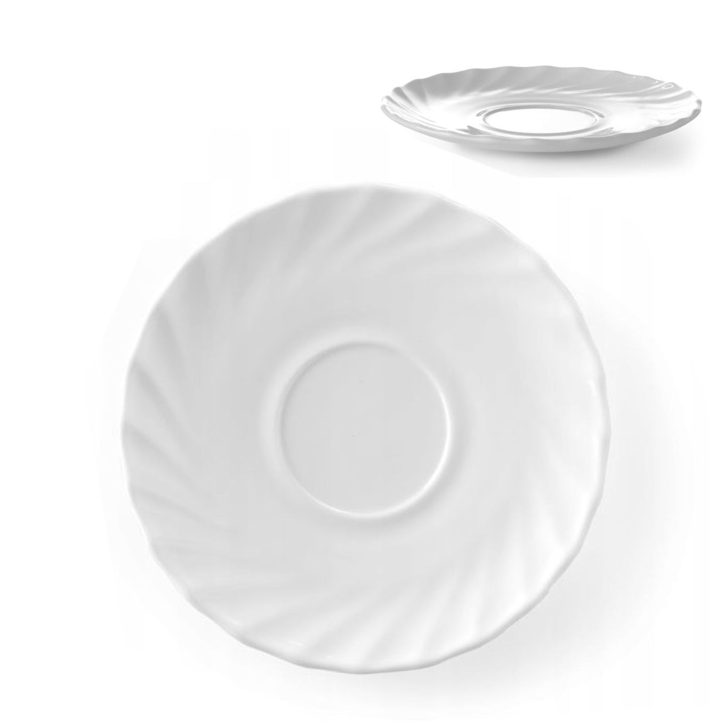 Disposable Cups – Arcoroc TRIANON coffee and tea cup saucer - Carlat