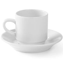 Disposable Cups – OPTIMA hotel coffee cup, white porcelain, 90 - Carlat
