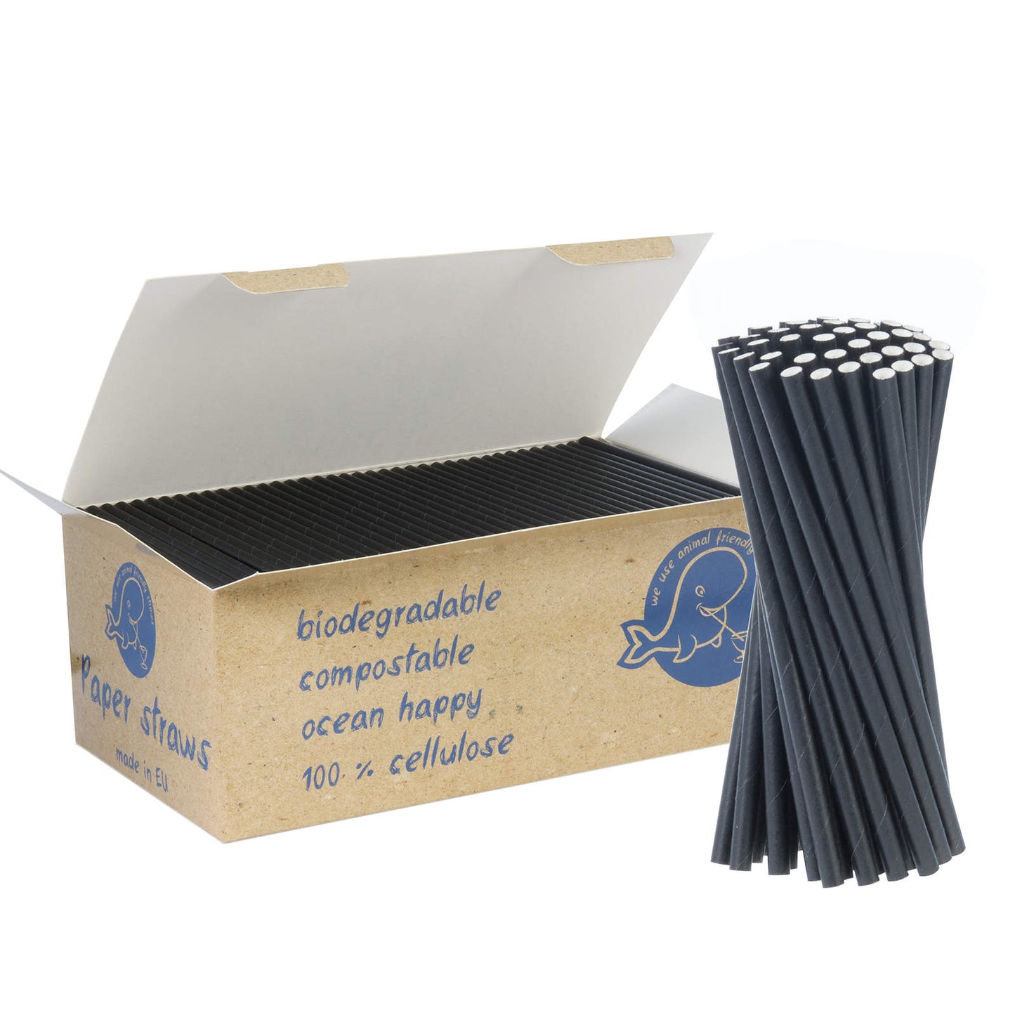 Disposable Tableware – BIO ecological paper straws PAPER STRAWS 6/150mm - Carlat