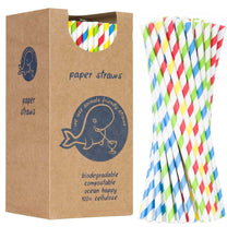 Disposable Tableware – BIO ecological paper straws PAPER STRAWS 6/205mm - Carlat