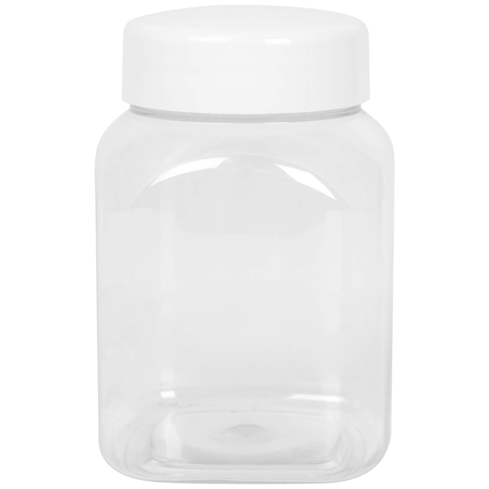 Disposable Tableware – Square jar with lid, thread 63/485, transparent, - Carlat