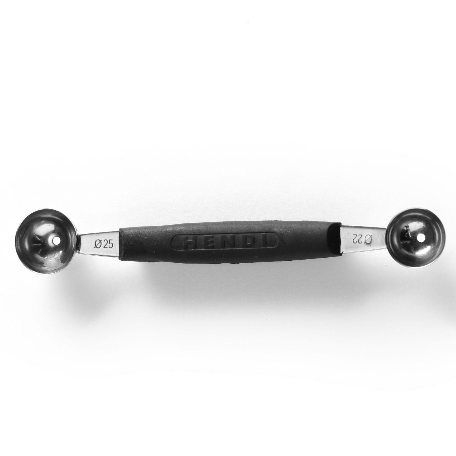Double decorative knife for balls made of stainless steel - Hendi 856000 - Carlat
