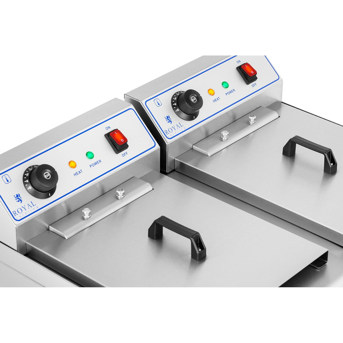 Double fryer with taps 400V - 2x10L - Carlat