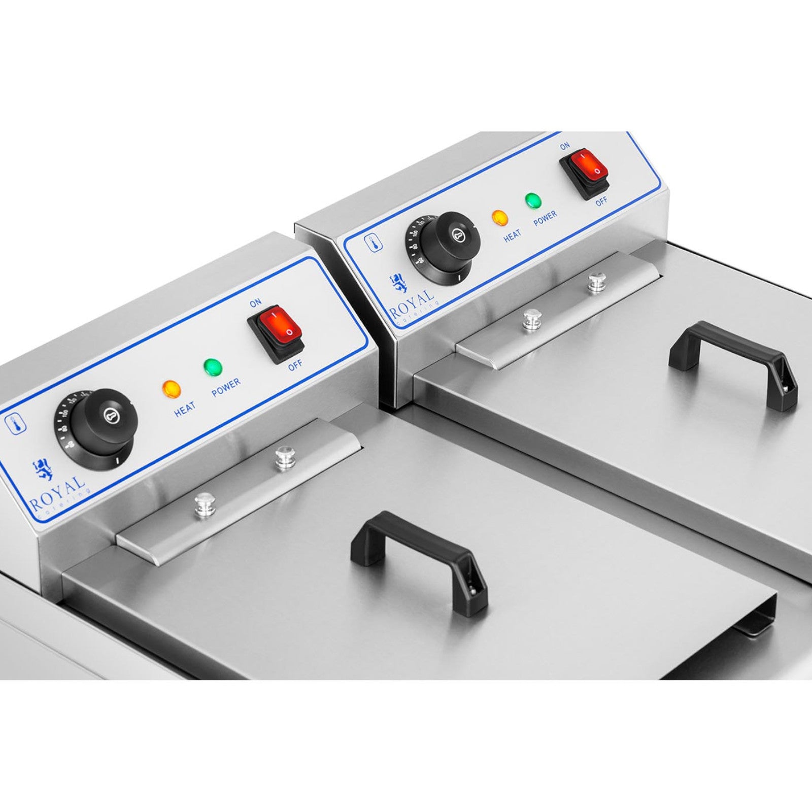 Double fryer with taps 400V - 2x10L - Carlat