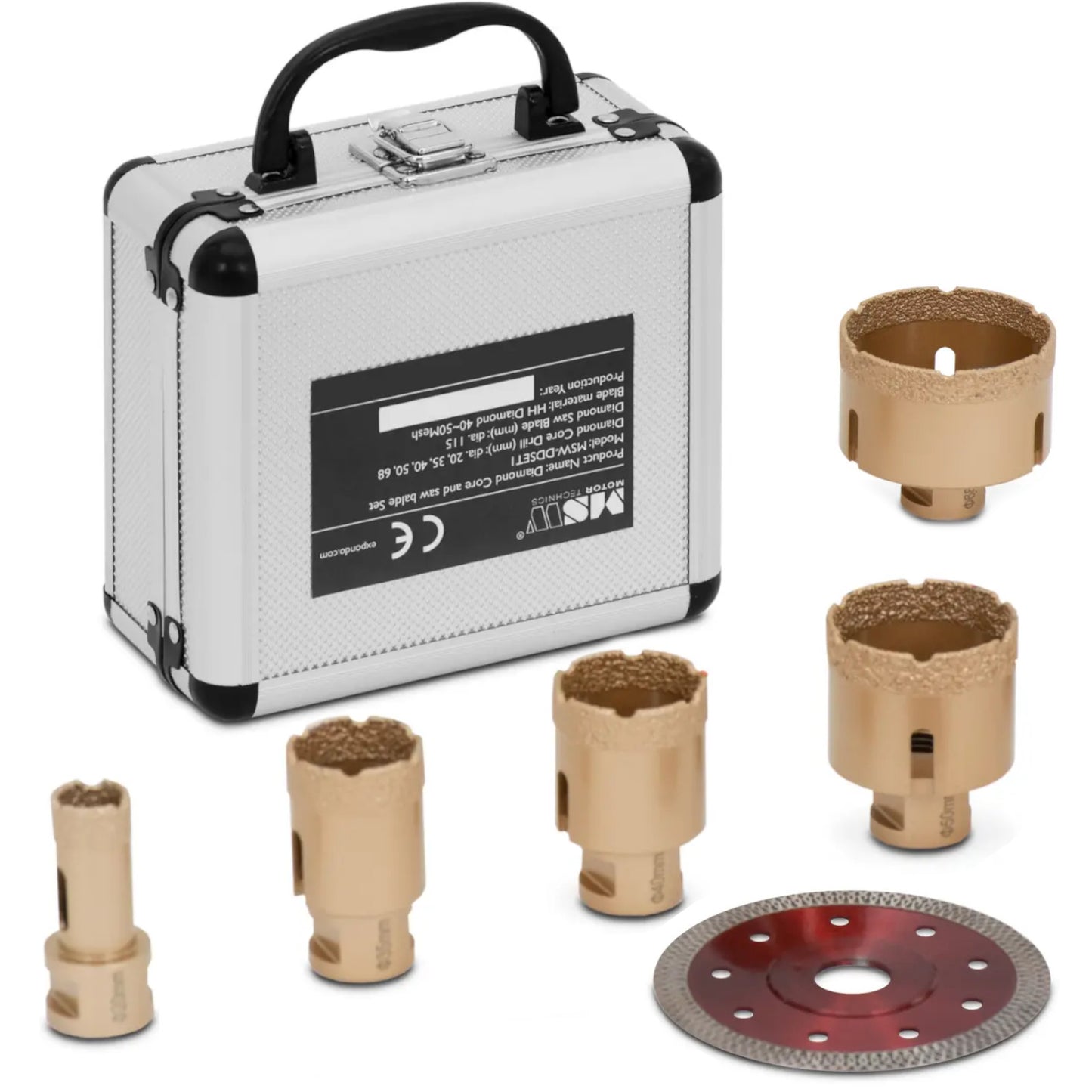 Drills – Diamond hole saws for angle grinders 20/35/40/50/68 115 - Carlat