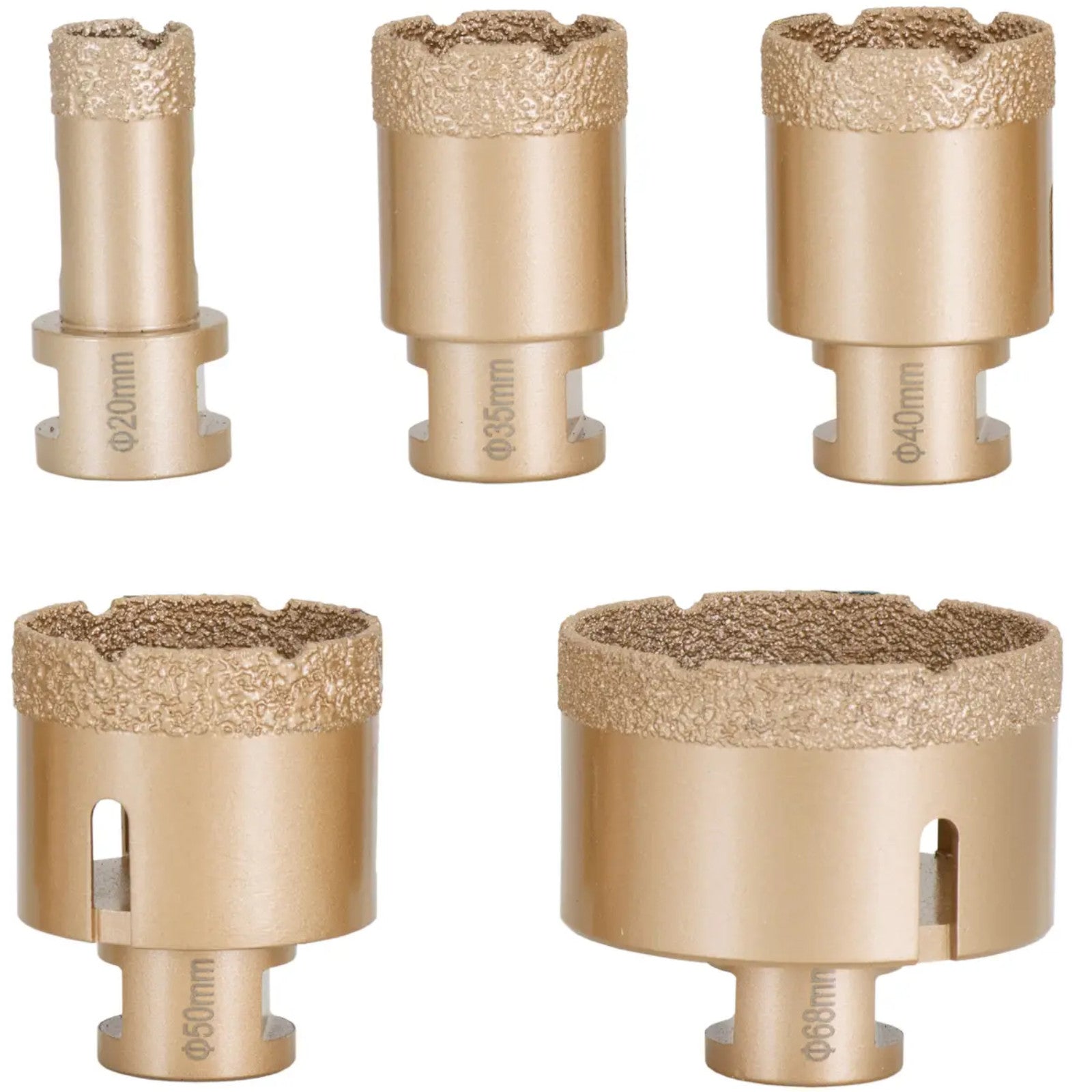 Drills – Diamond hole saws for angle grinders 20/35/40/50/68 115 - Carlat